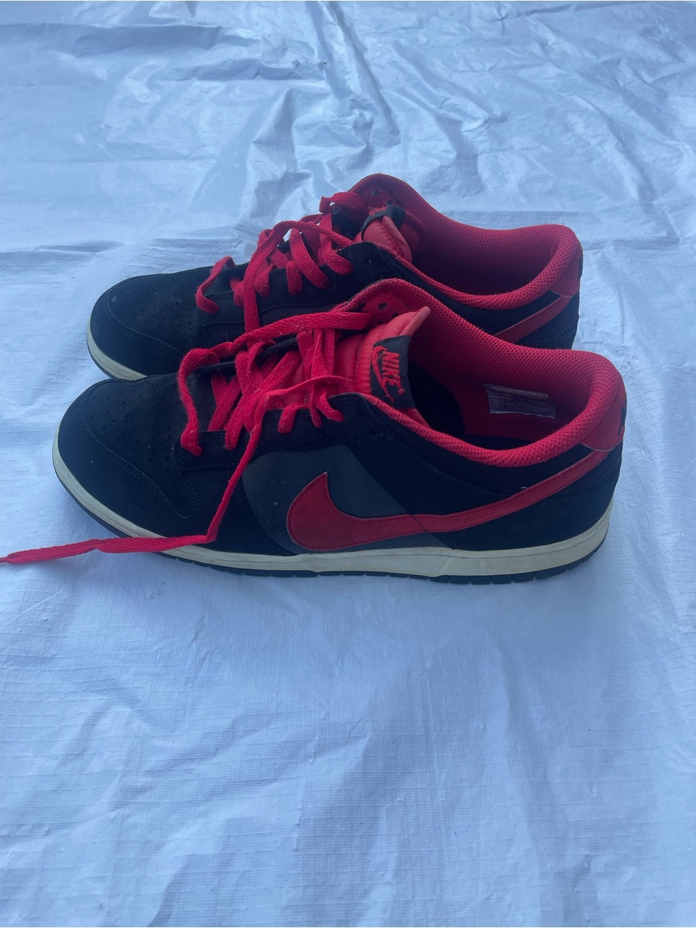 Nike Dunk Low J Pack Bred Men’s Red Black Athletic Shoes Size 11